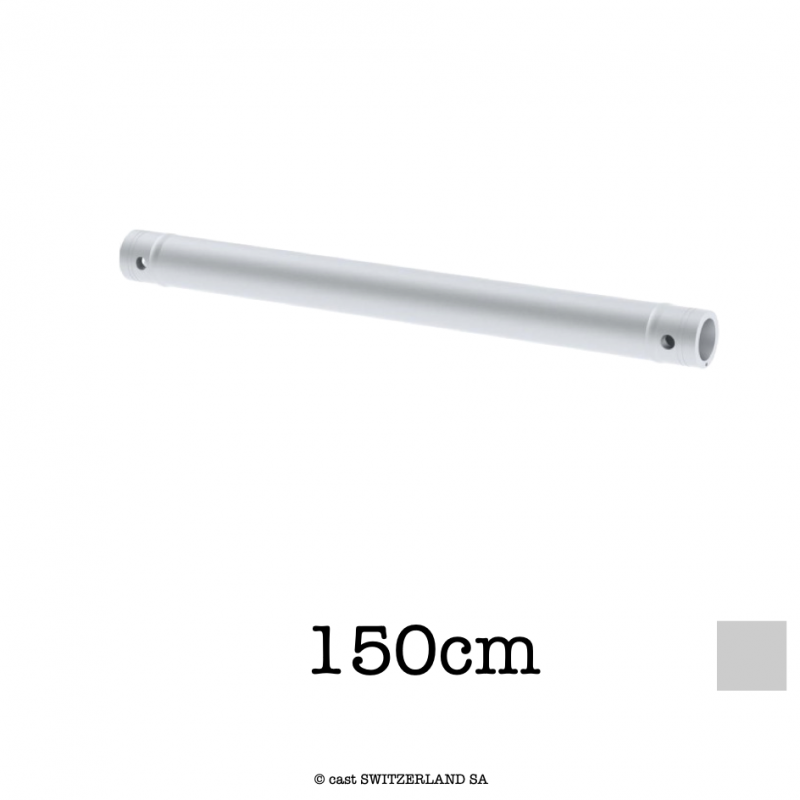 Aluminium Rohr 2xCR | silber, 150cm