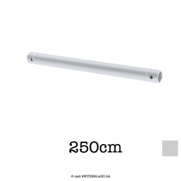 Aluminium Rohr 2xCR | silber, 250cm