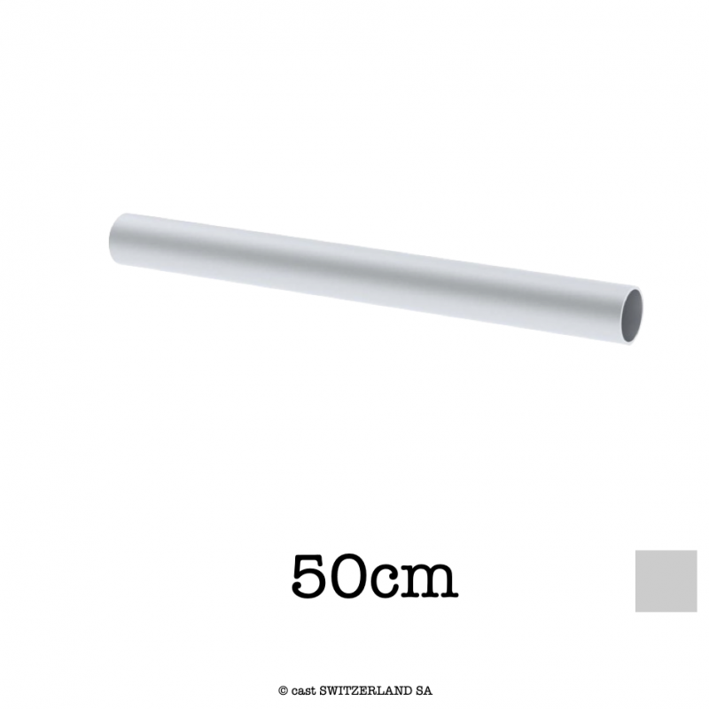 Tube en aluminium | argent, 50cm