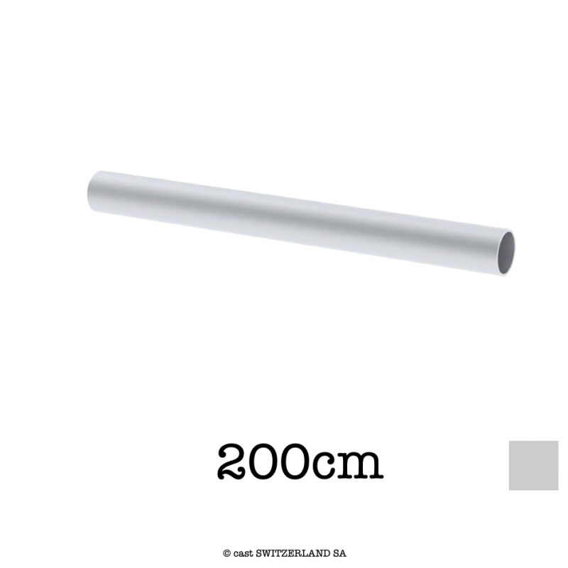 Tube en aluminium | argent, 200cm