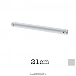 Aluminium Rohr 2xCR | silber, 21cm