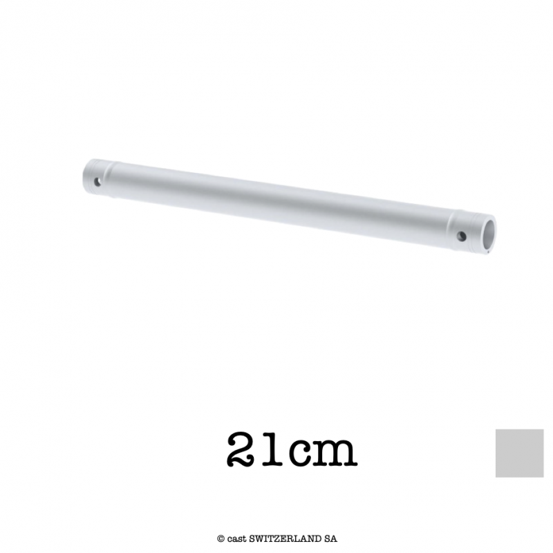 Aluminium Rohr 2xCR | silber, 21cm