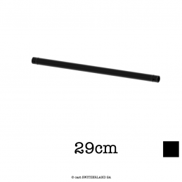 Tube en aluminium 2xCR | noir satiné gloss, 29cm