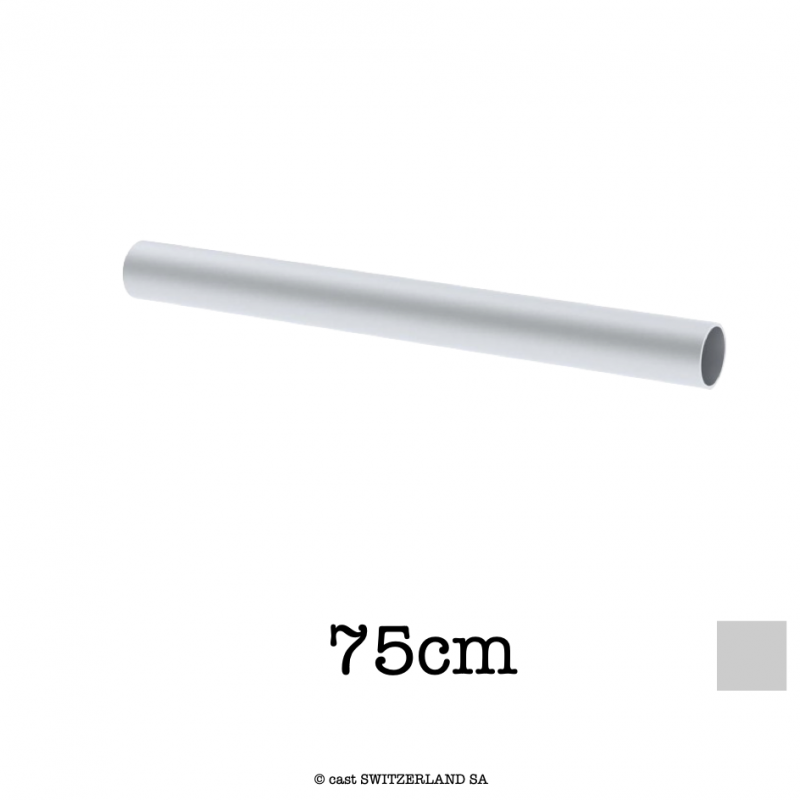 Tube en aluminium | argent, 75cm