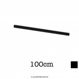 Tube en aluminium 2xCR | noir, 100cm