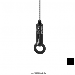 Portre-Câble Type 66SV III ZW avec anneau, 5/6/6.35mm, 90/135/150kg | 1:10 | noir