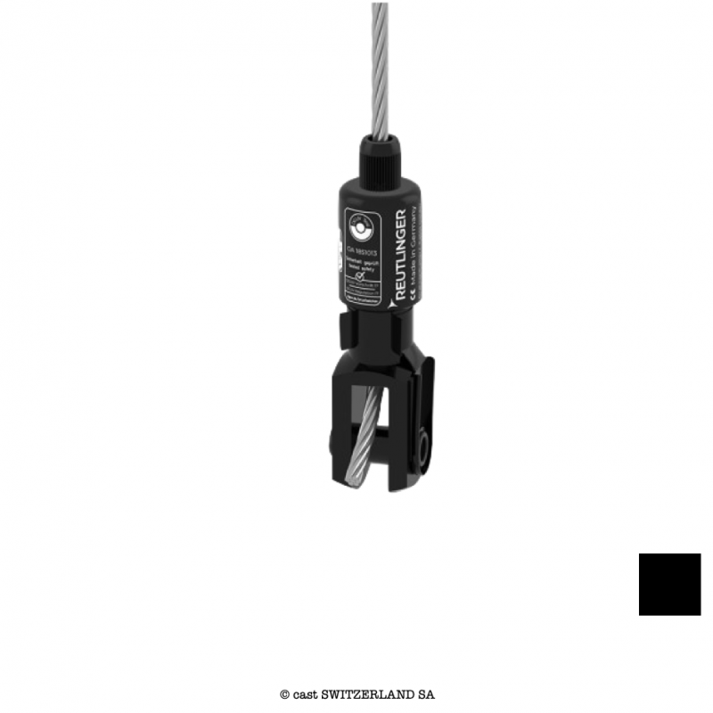 Portre-Câble Type 66SV III avec fourche, 5/6/6.35mm, 90/135/150kg | 1:10 | noir