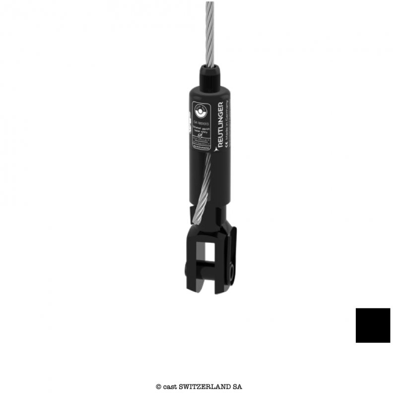 Portre-Câble Type 66SV III ZW avec fourche, 5/6/6.35mm, 90/135/150kg | 1:10 | noir