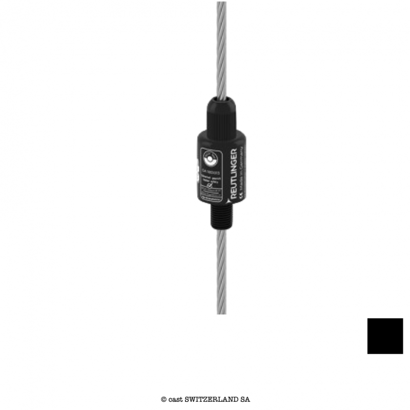 Portre-Câble Type 50SV III M12, 4-5mm, 60/90kg | 1:10 | noir | M12x17