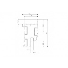 stage82 MODEL M rectangulaire 200 x 100cm | noir Hexa non slip Top