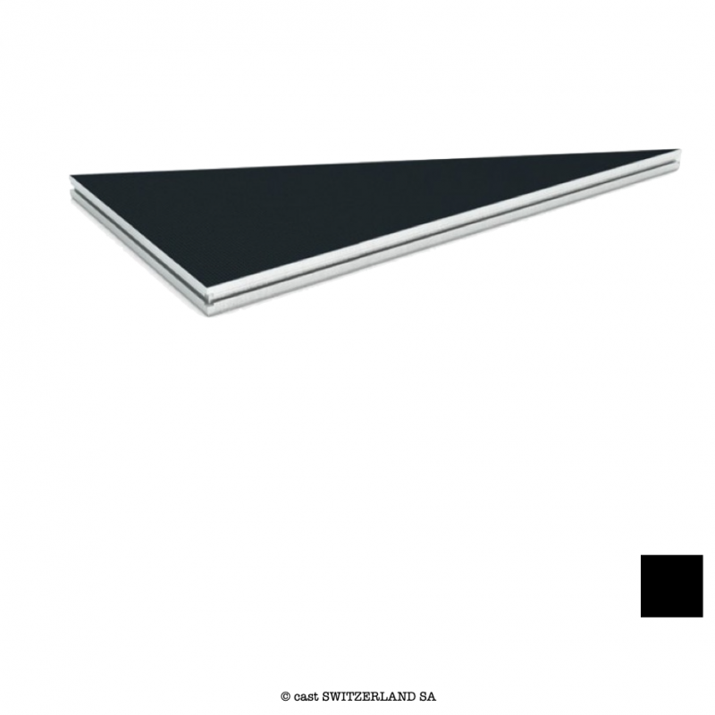 stage82 MODEL M triangulaire 200 x 100cm gau | noir Hexa non slip Top