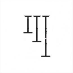 FREEDOM Drop Arm Starter Set, 200kg | noir | H 57-87cm