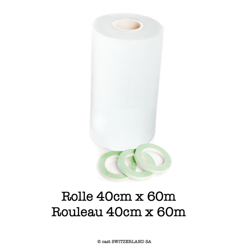 DECO MOLTON, 160g/m2 | Rolle 40cm x 60m | weiss