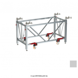 ARENA FRAME single | silber | H 120-190cm