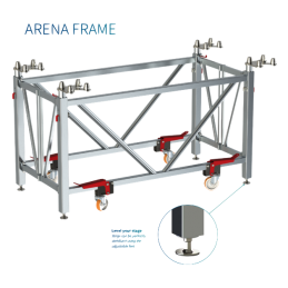 ARENA FRAME single | silber | H 120-190cm