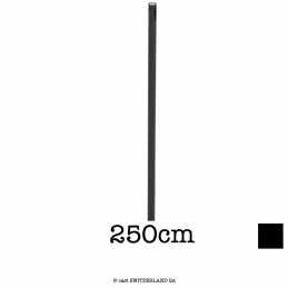Stick82 POLE | couvert de poudre noir, 250cm