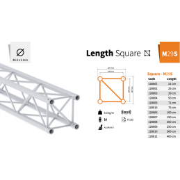 M29S-L050 | schwarz gloss, 50cm