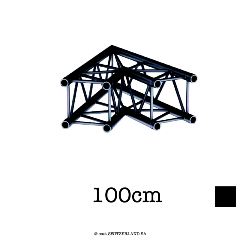 M29S-C201 Coin 2-voies 45° | noir, 100cm