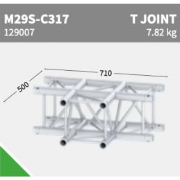 M29S-C317 Ecke 3-Weg T-JOINT | schwarz, 71cm