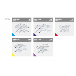 M29S-C317 Ecke 3-Weg T-JOINT | schwarz, 71cm