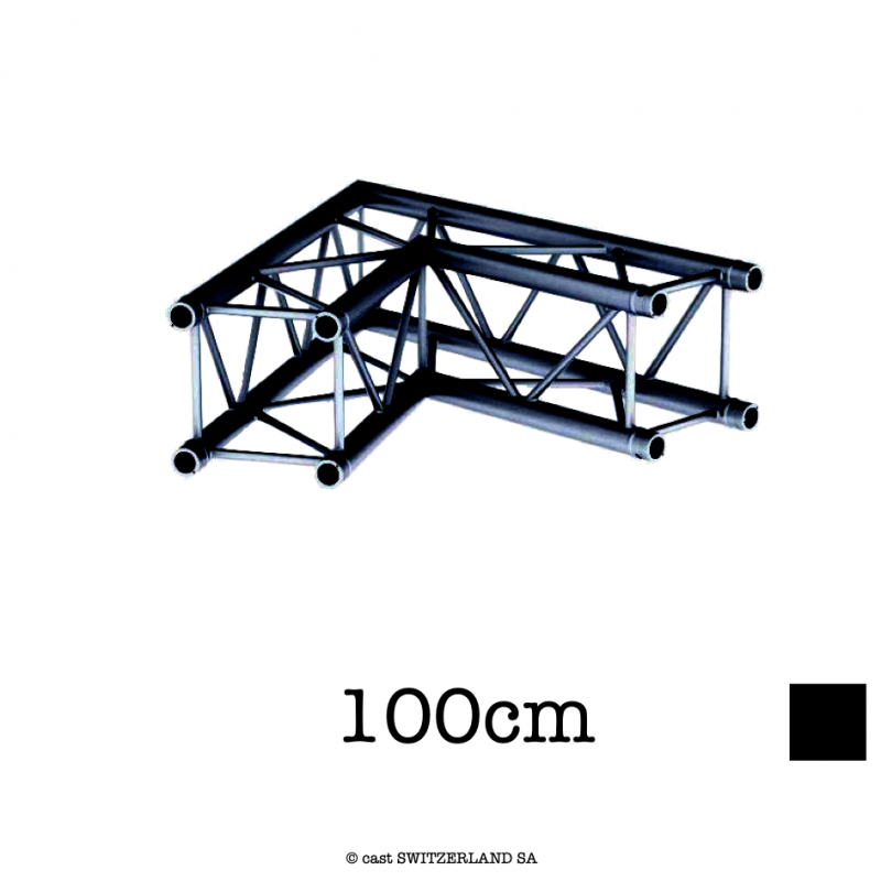 M29S-C202 Ecke 2-Weg 60° | schwarz gloss, 100cm