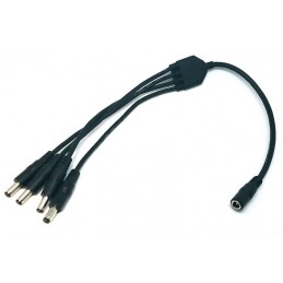 GO-Kabel DC-Jack Splitter 4-Weg 2x1.5 | schwarz, 0.35m