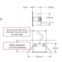 R4 RECESSED SPOT | 2650K - 6200K | noir - blanc - argent (à indiquer lors de la commande)