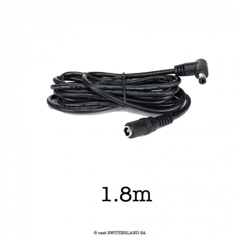 DC Extension Cable DC Jack, 1.8m