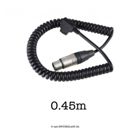 Câble frisé D-TAP » XLR3 Female, 0.45m