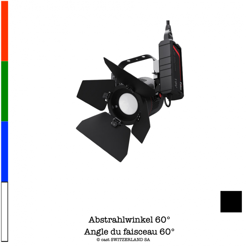 P3X SPOT LIGHT 90W | 60° | RGBW | schwarz