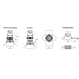 P3 TRACK FRESNEL LIGHT 90W | 15°-45° | RGBW | weiss