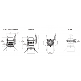 P3F FRESNEL LIGHT 90W | 15-45° | RGBW | schwarz