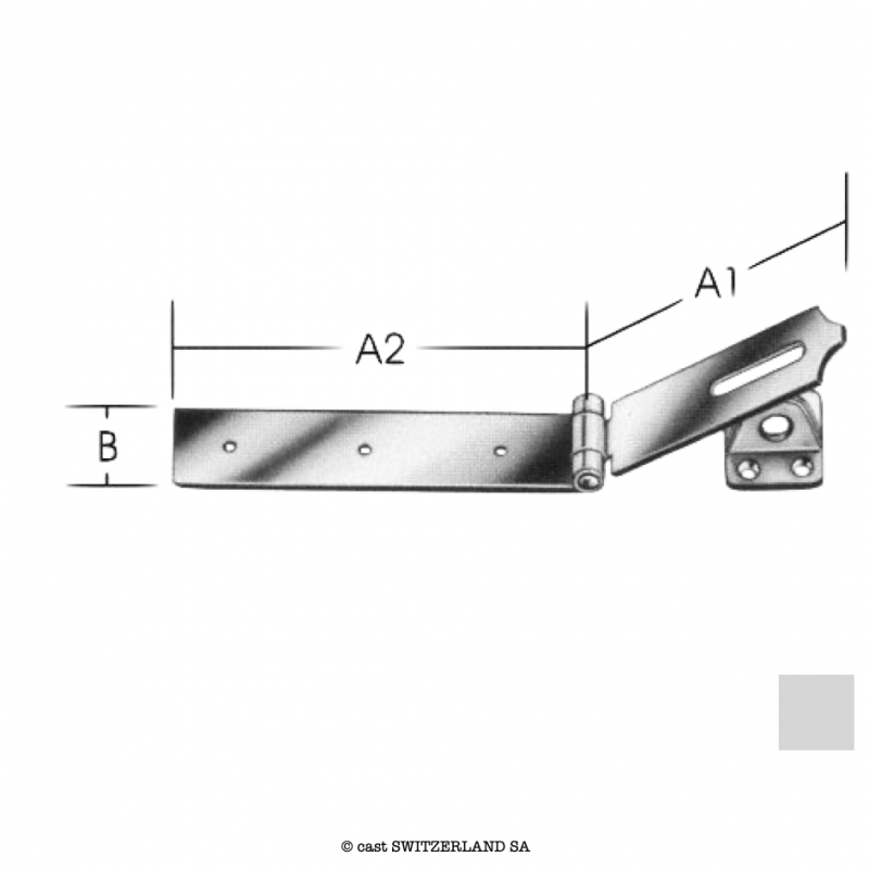 Moraillon 92300 Z | galvanisé | UE 10