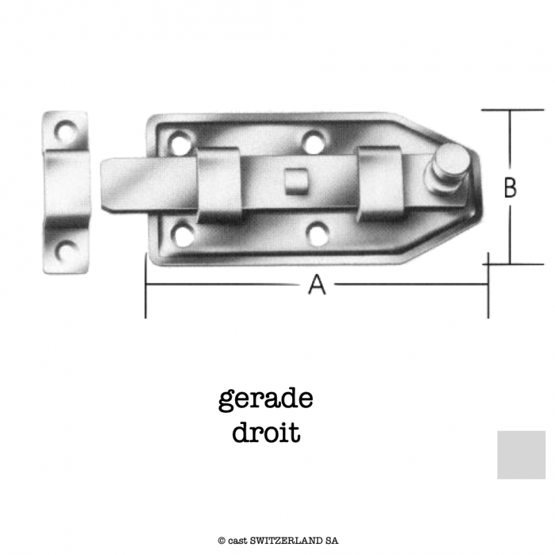 Türknopfriegel 107100 Z gerade | verzinkt | VE 10