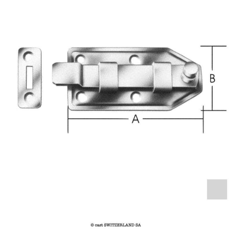 Türknopfriegel 107121 Z | verzinkt | VE 10