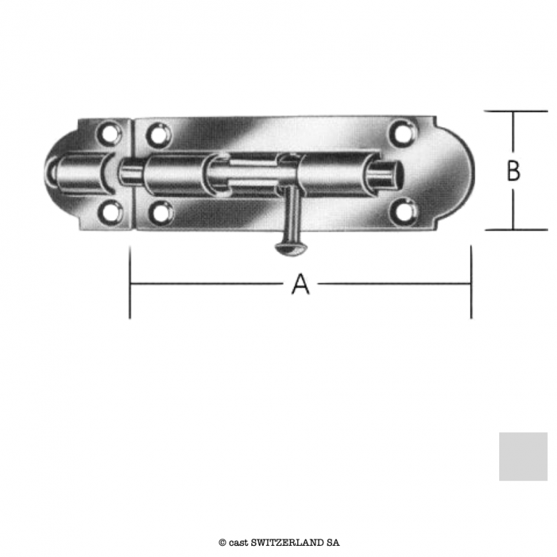 Grendelriegel 226080 Z | verzinkt | VE 10