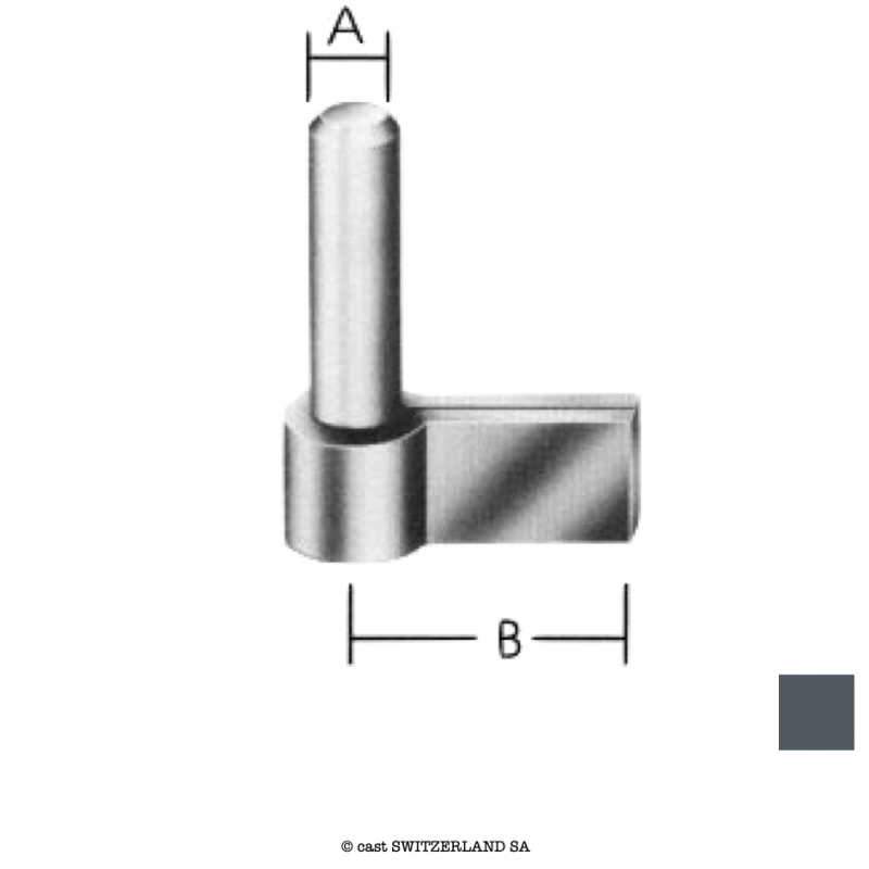 Kloben "F" 69013 U | Eisen blank | VE 20