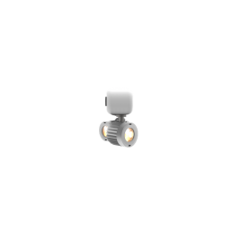 K3 mit 3 LED-Spots fixed lithium battery | 14.4V | 50Wh | 3000K | weiss RAL 9005 fine texture