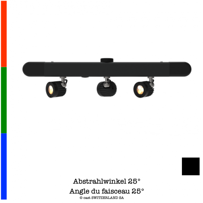 K3 mit 3 LED-Spots fixed lithium battery | 14.4V | 50Wh | RGB | anthrazit