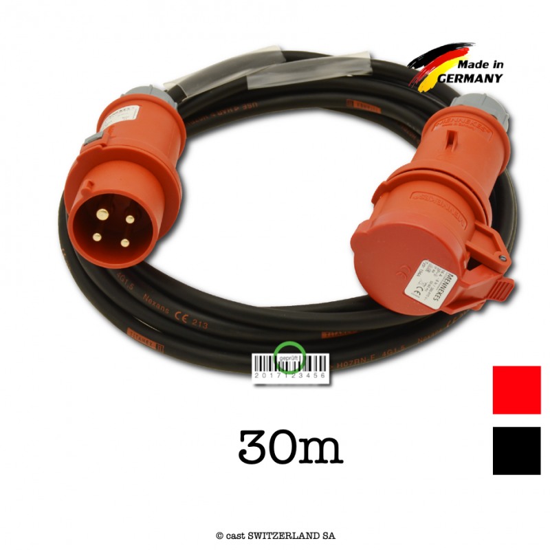 Kabel CEE16-4 | TITANEX 4G1.5 | schwarz, 30m