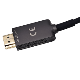 Câble HDMI fibre hybride 2.1, 8K@60Hz, LSZH | noir, 10m