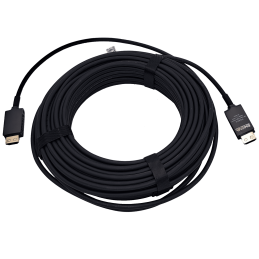 Câble HDMI fibre hybride 2.1, 8K@60Hz, LSZH | noir, 15m