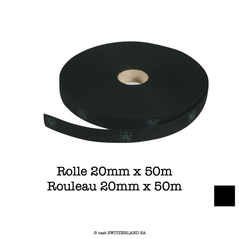 BINDEBAND Rolle 20mm x 50m, 10kg | schwarz