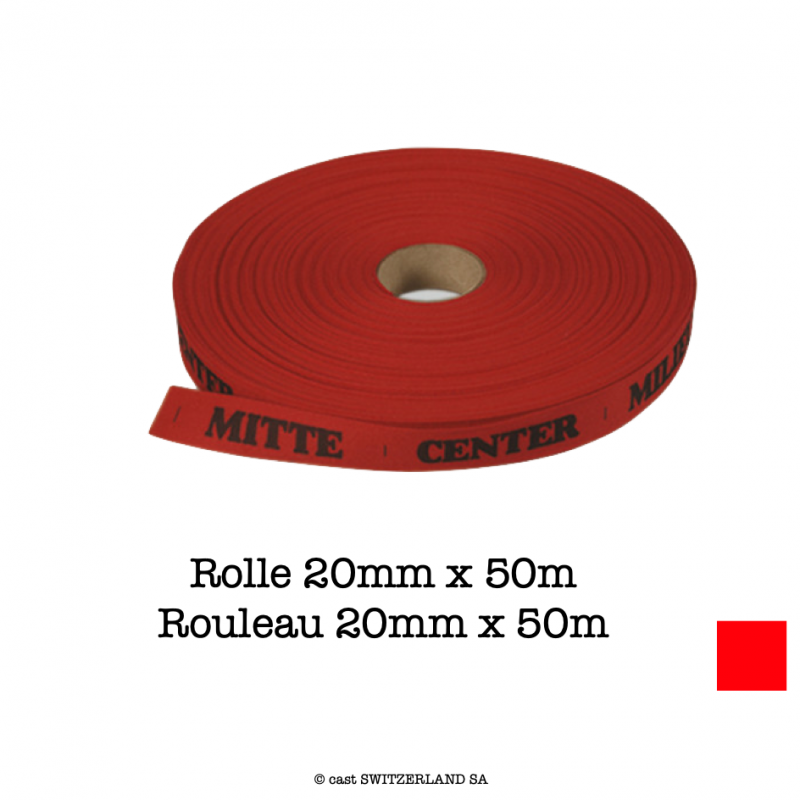 BINDEBAND Rolle 20mm x 50m, 10kg | rot