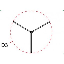 Combo stand, 40kg | noir | H 1.43 - 3.62m