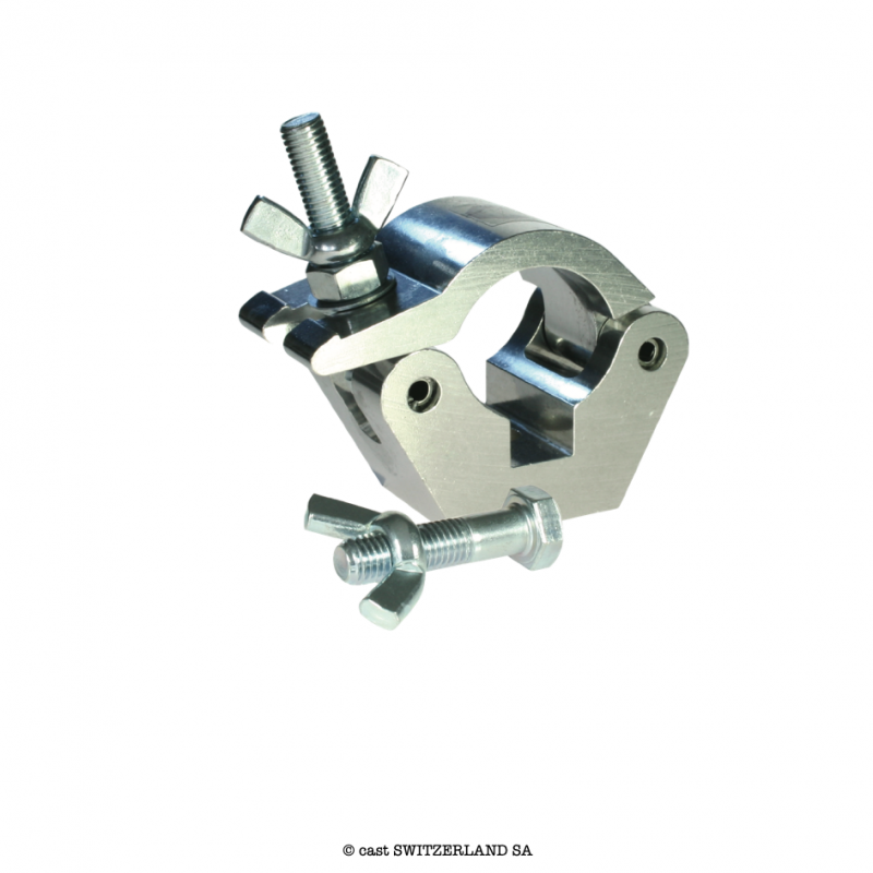 Half Coupler mit Fixing Kit, 750kg | aluminium poliert