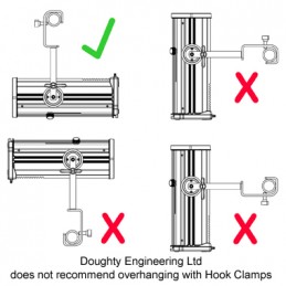 50mm Standard Hook Clamp mit fixings , 40kg | verzinkt