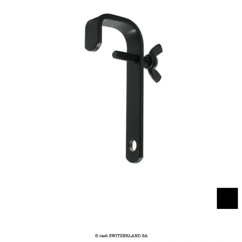 50mm Straight Hook Clamp, 40kg | noir