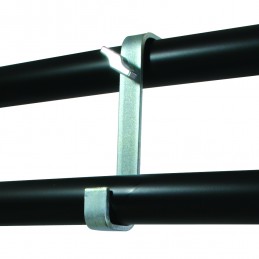 180° Double Ended Hook Clamp - 150mm Ctrs, 40kg | galvanisé