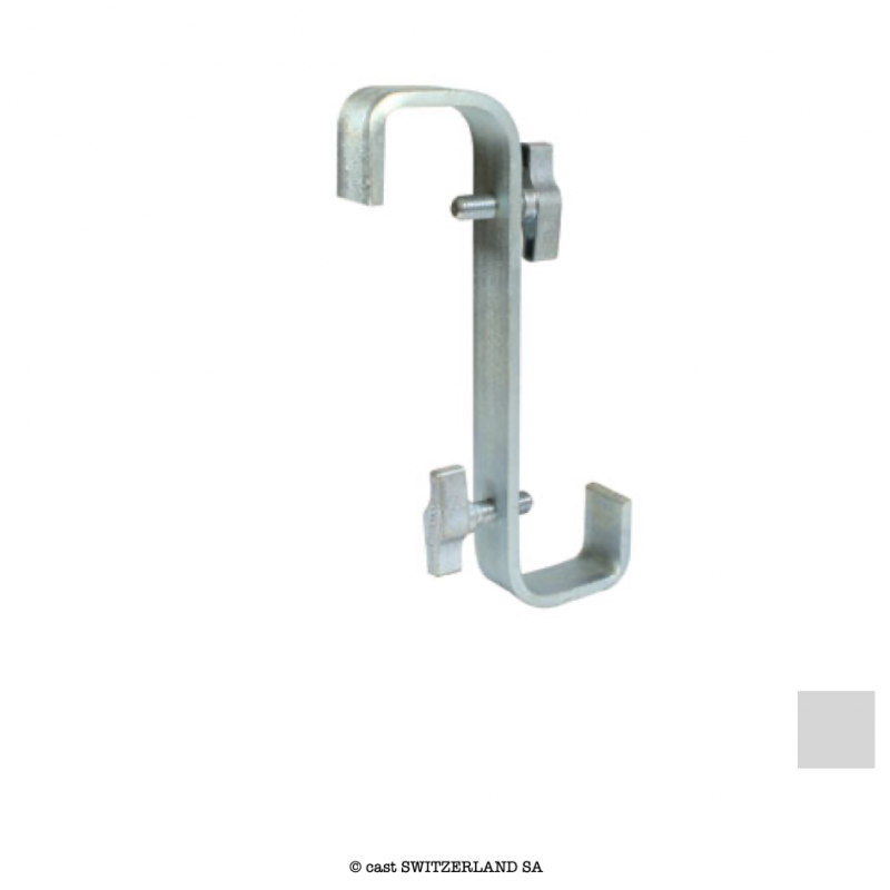 180° Double Ended Hook Clamp - 450mm Ctrs, 40kg | verzinkt